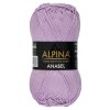 Пряжа ALPINA Anabel 100% мерсеризованный хлопок 1 х 50 г 120 ± 6 м №058 св.фиолетовый ALP-ANA-058