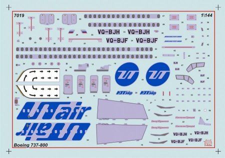 Сборная модель: Самолет "Боинг 737-800", подарочный набор, З-7019ПН Сборная модель: Самолет "Боинг 737-800", подарочный набор, З-7019ПН