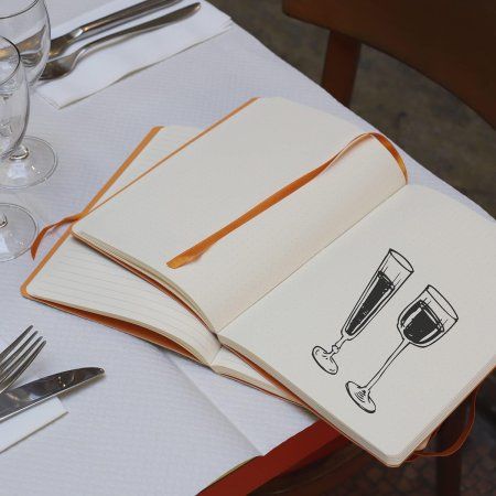 Блокнот RHODIARAMA Softcover A5 90 г/м2 80 л, в линию, на резинке, розовое дерево RH-117372C