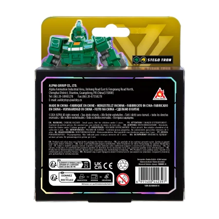 Диностер. Робот-конструктор Стего Трон 11 см ТМ Dinoster ROS-43752