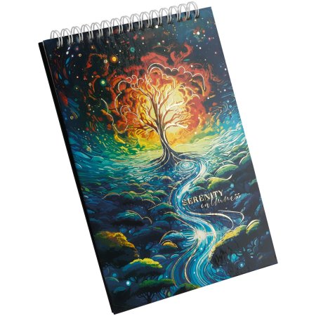 Блокнот A5 80л. BG "Сказочный мир" твердая обложка, глянцевая ламинация, тиснение фольгой, на гребне RE-Бт5гр80_лг_тф_12775