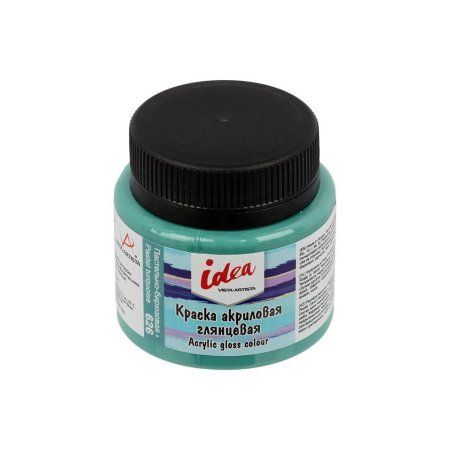 Краска акриловая VISTA-ARTISTA Idea декоративная глянцевая 50 мл 1 шт 626 Пастельно-бирюзовая (Pastel turquoise) IGA-50-626