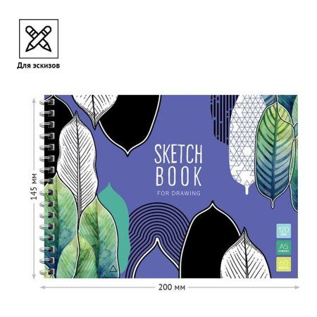 Скетчбук-блокнот 60л. А5 ArtSpace "Искусство в деталях" 120 г/м2, на гребне RE-Б5р60грг_35497 Скетчбук-блокнот 60л. А5 ArtSpace "Искусство в деталях" 120 г/м2, на гребне RE-Б5р60грг_35497