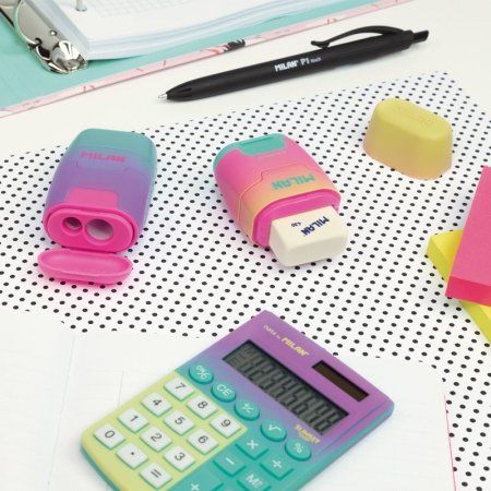 Ластик-точилка MILAN Compact Sunset, контейнер ассорти ML-4721116