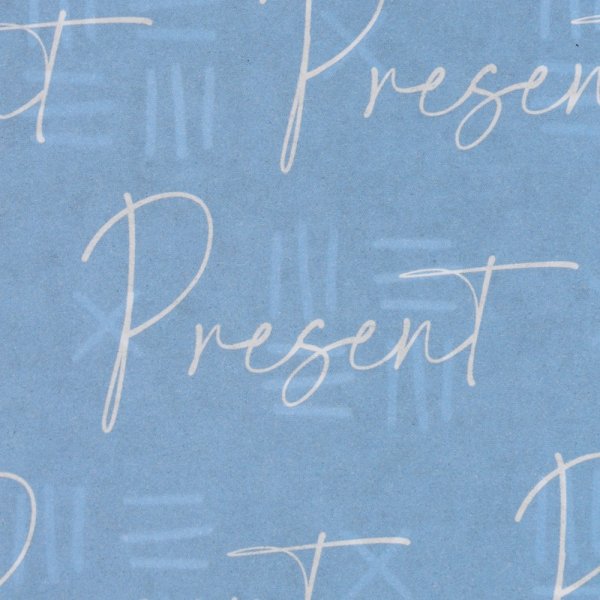 Бумага упаковочная крафтовая двухсторонняя 70 x 100 см "Present" SIM-10935952