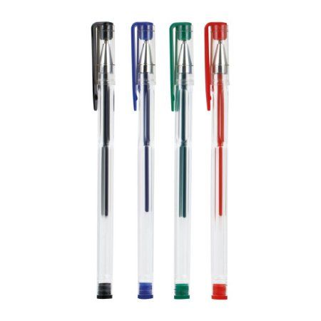 Набор гелевых ручек OfficeSpace 04 цв 1.0 мм, европодвес RE-GPA100/4_1705