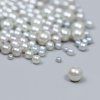 Бусины для творчества пластик "Круглые. Серебро" d=3-8 мм набор 10 г SIM-7459628