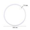 Кольцо для макраме GAMMA пластик d 300 мм белый без упаковки RKP-030