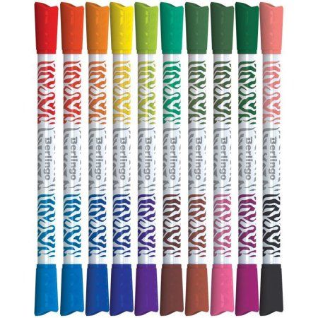 Фломастеры двусторонние Berlingo "Воздушные шары" 20 цв 10 шт двуцветные, утолщенные RE-WP_03710