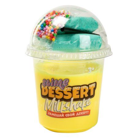 Слайм Slime "Dessert Milkshake" желтый, 3+ AS-SLM138