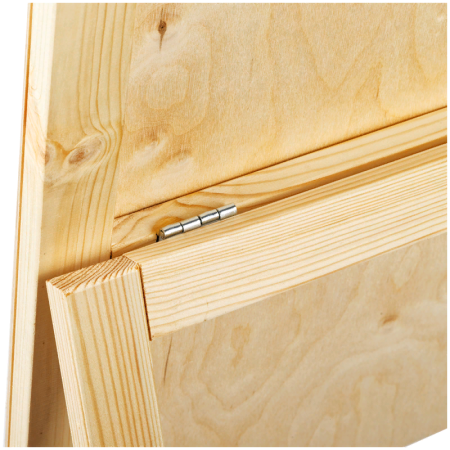 Мольберт напольный "Хлопушка" 60 x 60 x 120 см, со стаканчиками, сосна NP-МО-07