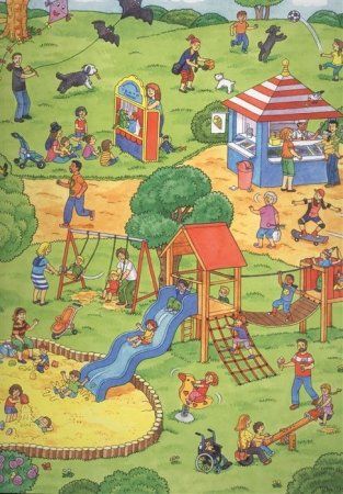 Книга: Однажды в городе с утра до вечера. Виммельбух ROS-37944