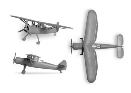 Сборная модель: Немецкий самолет "Хеншель", З-6184