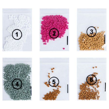 Алмазная мозаика, магнит ТРИ СОВЫ "Милый щенок" картонный конверт RE-АММ_48234