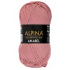Пряжа ALPINA Anabel 100% мерсеризованный хлопок 1 х 50 г 120 ± 6 м №028 гр.розовый ALP-ANA-028