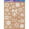 Наклейка для окон "Снежинки" многоразовая, 50 х 70 см SIM-7675252