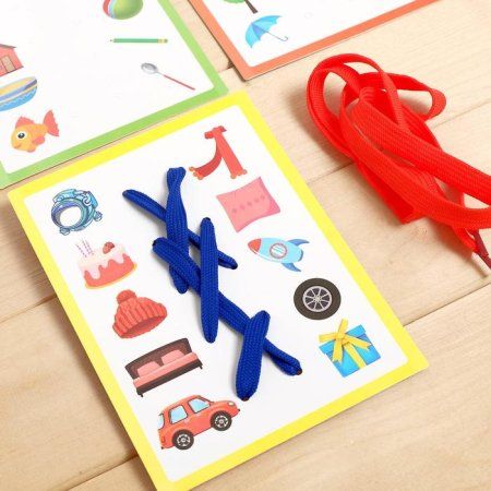 Развивающий набор "Найди пару" ассоциации, с шнурком SIM-5372912 Развивающий набор "Найди пару" ассоциации, с шнурком SIM-5372912