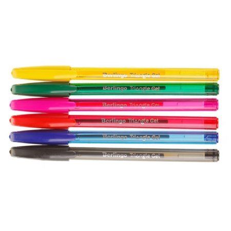 Набор гелевых ручек Berlingo "Triangle Gel" 6 шт 6 цв 0.5 мм, корпус ассорти RE-CNg_20206