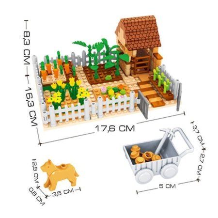 Конструктор Ферма "Садовый участок" 263 детали SIM-133977