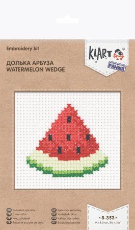 Набор для вышивания KLART "Долька арбуза" 9 x 8.5 см 8-353