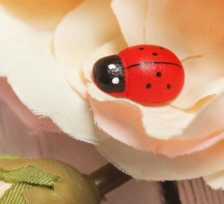 Наклейки "Божьи коровки" 40 шт красные SIM-2303320