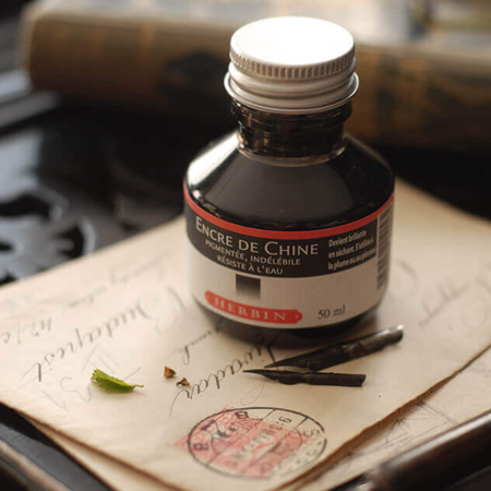 Тушь индийская J. Herbin 50 мл Черная RH-11209T