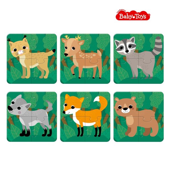 Пазл Baby Toys 24 maxi "Животные леса" KOR-04689