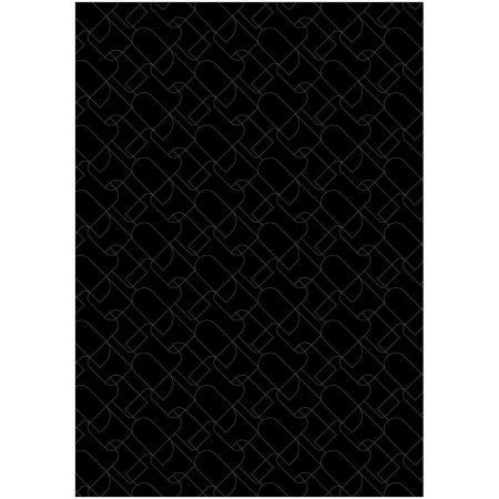 Упаковочная бумага глянцевая MESHU "Pattern on black" 1л. 70 x 100 см 80 г/м2, ассорти RE-MS_53487