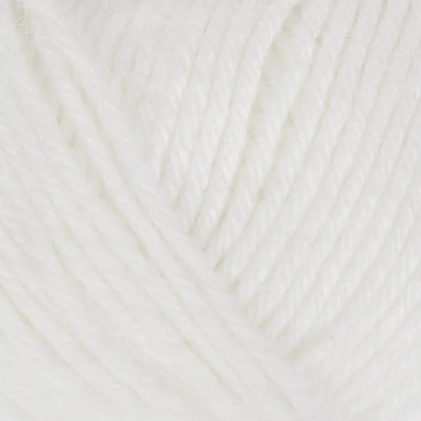 Пряжа Пехорская ПТ "Молодежная" 91% акрил, 9% полиамид 1 х 200 г 280 ± 14 м №001 белый PEH-MOL-001