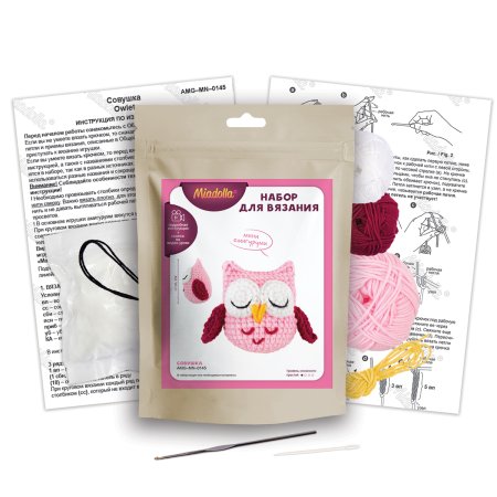 Набор для вязания "Miadolla" Совушка AMG-MN-0145