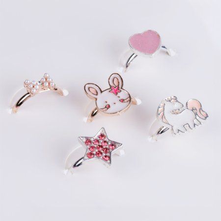 Набор колец MESHU "Princess" бижутерия, 5 шт, картонный бокс с ручкой RE-MS_60724