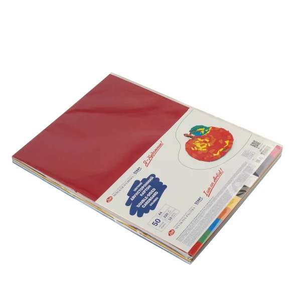 Набор цветного картона Я-ХУДОЖНИК!, 220 г/м2, А4 10 цветов 50 л NP-220452398