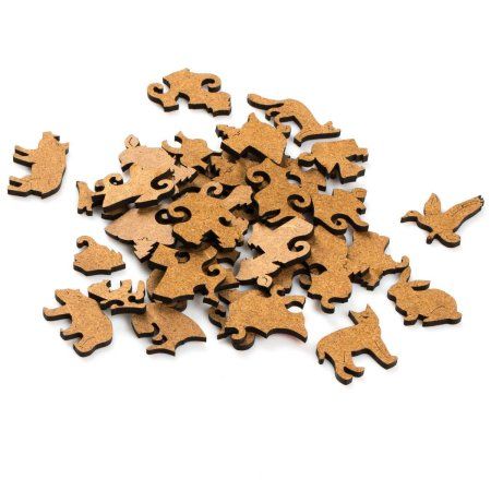 Деревянный пазл с двухслойной крышкой Волк M (2022) MAGZ122-2