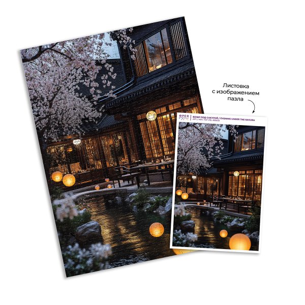 Пазл 500 элементов ФРЕЯ "Премиальная коллекция. Вечер под сакурой" TOP-PZL-500/03 Пазл 500 элементов ФРЕЯ "Премиальная коллекция. Вечер под сакурой" TOP-PZL-500/03