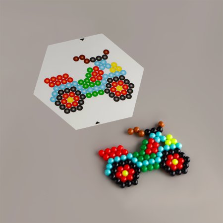 Аквамозаика ТРИ СОВЫ "Транспорт" 12 x 12 см набор инструментов, трафареты, картонная коробка RE-AQB_54290