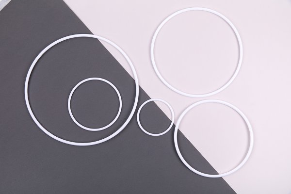 Кольцо для макраме GAMMA сталь металл d 100 мм белое RKS-010