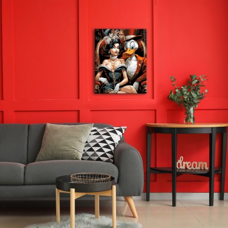 Набор для раскрашивания по номерам (холст на подрамнике) ФРЕЯ 50 х 40 см "Роскошная парочка" PNB/PL-299