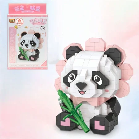 Конструктор LOZ "Панда с цветком" IT-8803_MK