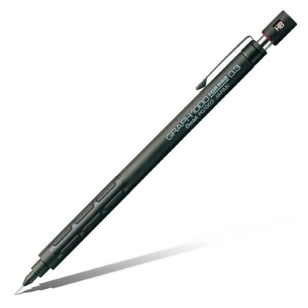 Карандаш PENTEL Graph1000 forPro автоматический профессиональный 0.3 мм, черный корпус PG1003-E