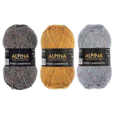 Пряжа ALPINA Tweed Lambswool 75% шерсть, 25% полиамид 1 x 50 г 150 ± 5 м