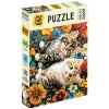 Пазл ТРИ СОВЫ 260 "Котята в цветах" RE-ПК260_64419