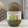 Пряжа Пехорская ПТ "Школьная" 100% акрил 1 х 50 г 150 м №494 св.хаки PEH-SHKOL-494