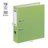 Папка-регистратор A4 OfficeSpace 70 мм, бумвинил, с карманом на корешке, фисташковая RE-289633