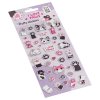Наклейки объемные MESHU "Love Paws" 10 x 23 см, с блестками, инд. уп., европодвес RE-MS_66577