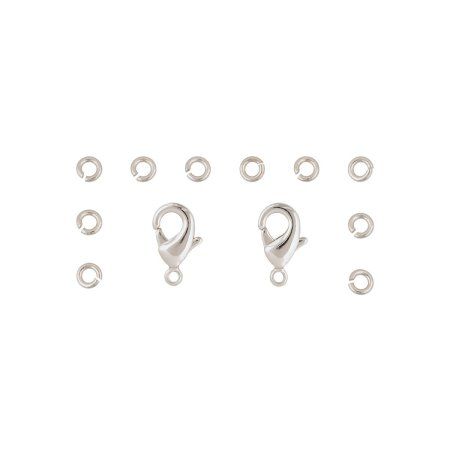 Набор фурнитуры ZLATKA 12 шт №01 под серебро FMK-F02-01