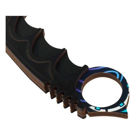 Нож деревянный ТРИ СОВЫ Керамбит "Нео Нуар" пакет с европодвесом RE-НД2КТ002