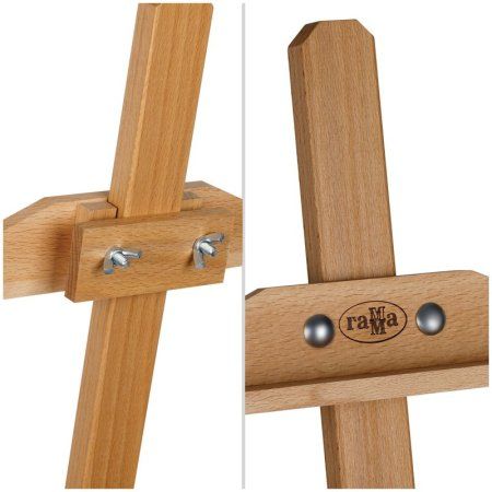 Мольберт напольный Лира с бегунком ГАММА "Студия" 53 x 85 x 170 см, российский бук RE-211220202