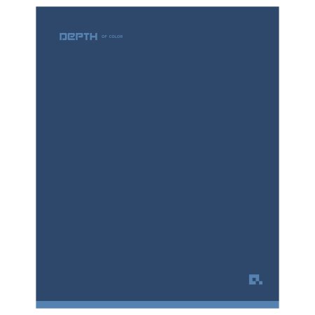 Тетрадь 48л. A5 клетка BG "Monocolor. Blue" soft-touch ламинация RE-Т5ск48_лс_11854