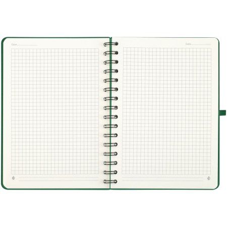 Записная книжка А5 96л. Greenwich Line "Just start. Green" кожзам, на гребне, твердая обложка, тиснение фольгой, с петлей для ручки RE-NA5с_51430