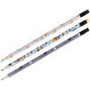 Карандаш ч/г MESHU "Space" HB заточенный, с печатью, с ластиком, ассорти RE-311351